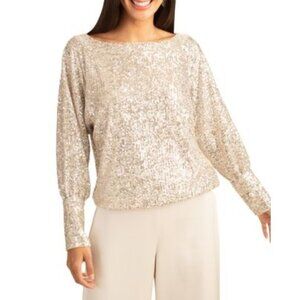 Trina Turk Sprite Sequined Dolman Top